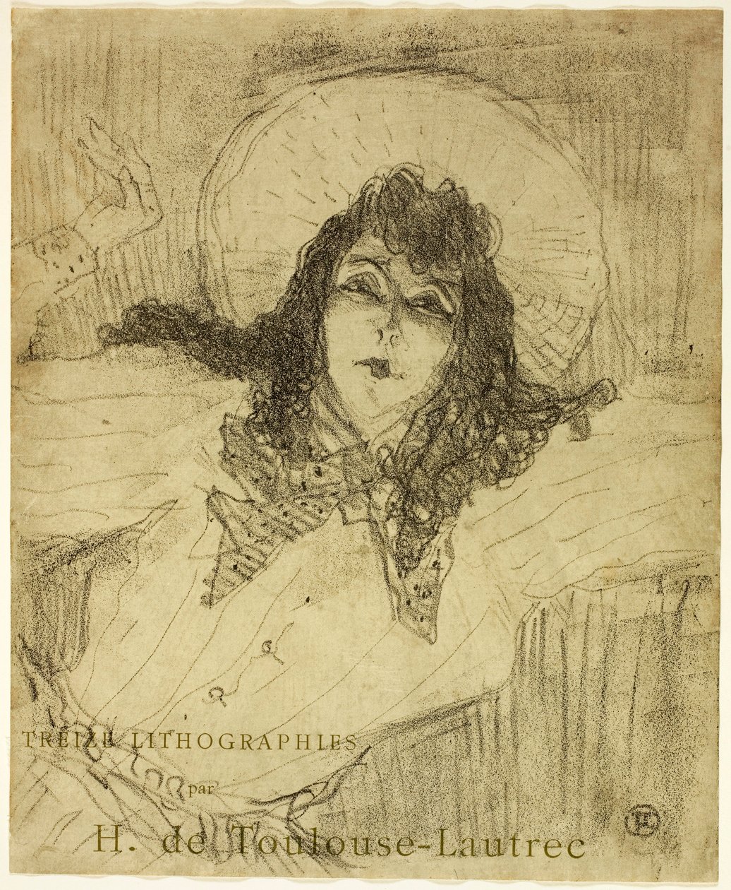 May Belfort, from Thirteen Lithographs by Henri de Toulouse-Lautrec