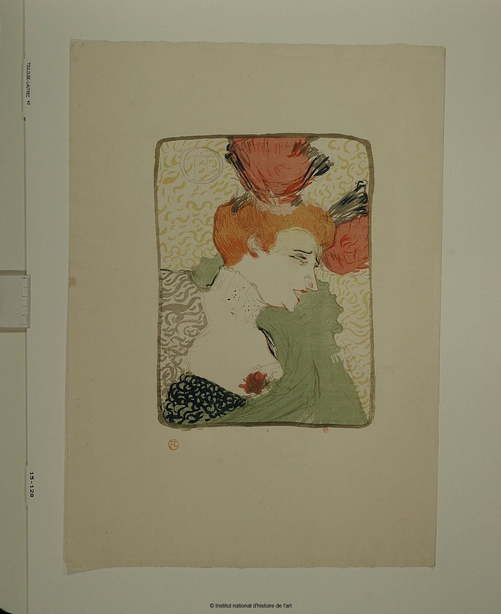 Melle Lender Bust by Henri de Toulouse-Lautrec