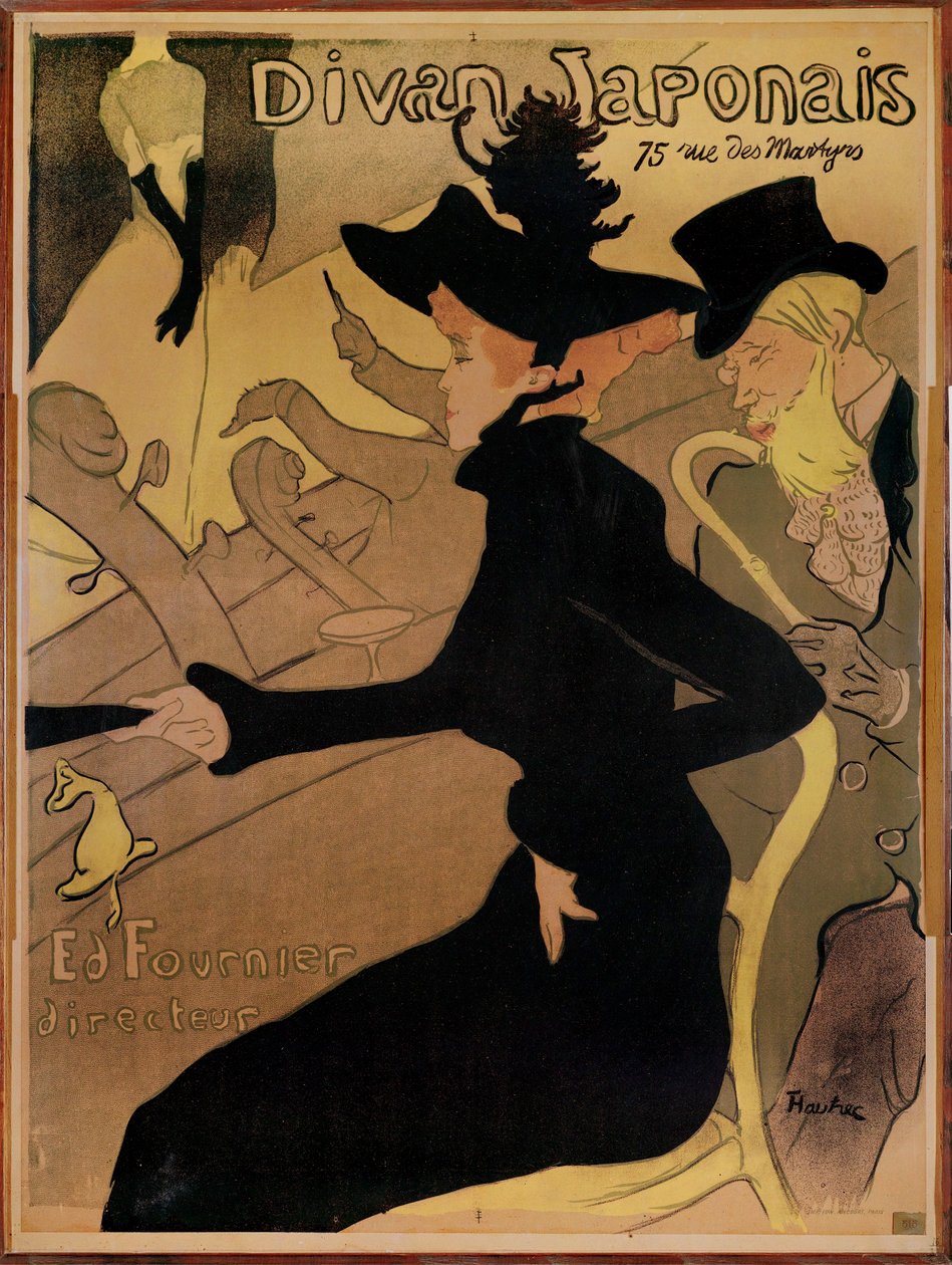 Nightclub Le Divan Japonais by Henri de Toulouse-Lautrec