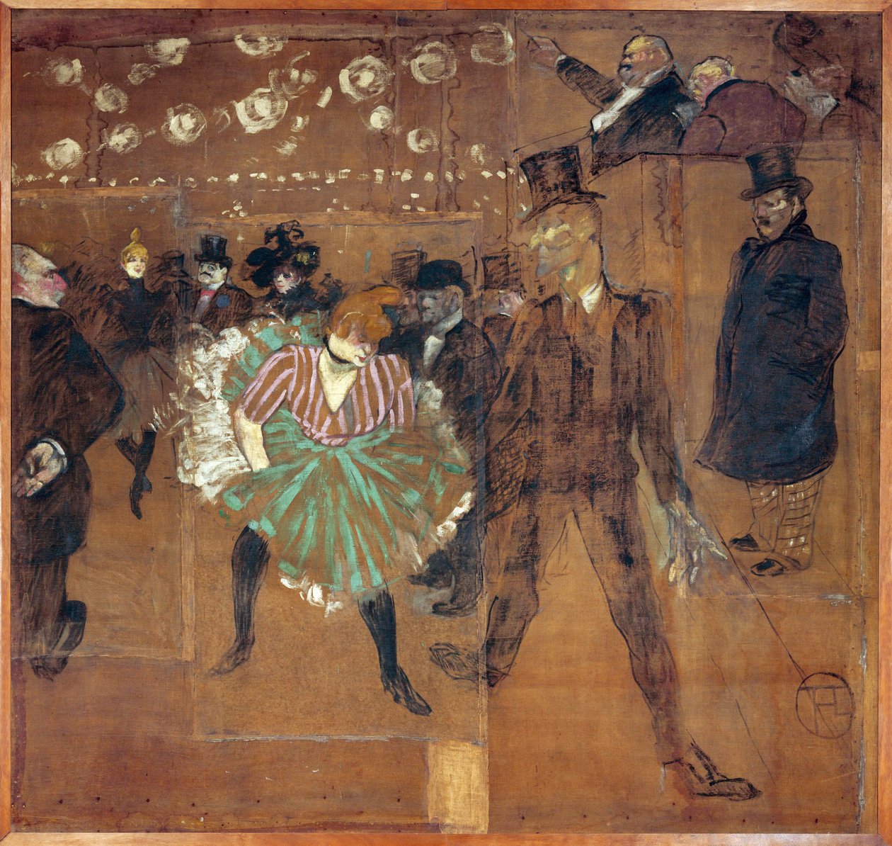 Panel for the Booth of La Goulue at the Foire du Trône: The Moulin Rouge: La Goulue and 