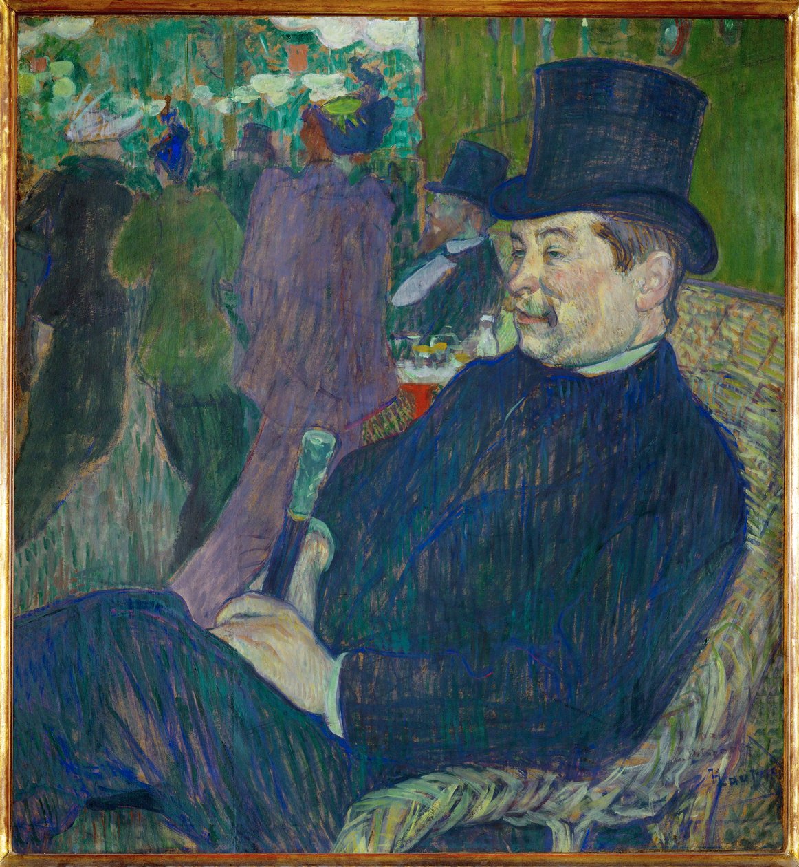 Portrait of M. Delaporte at the Jardin de Paris by Henri de Toulouse-Lautrec