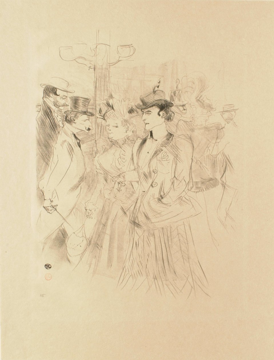 Promenade by Henri de Toulouse-Lautrec