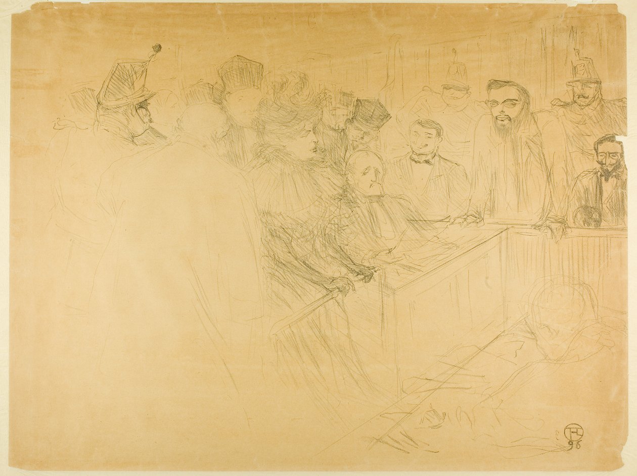 The Arton Trial (third plate) by Henri de Toulouse-Lautrec