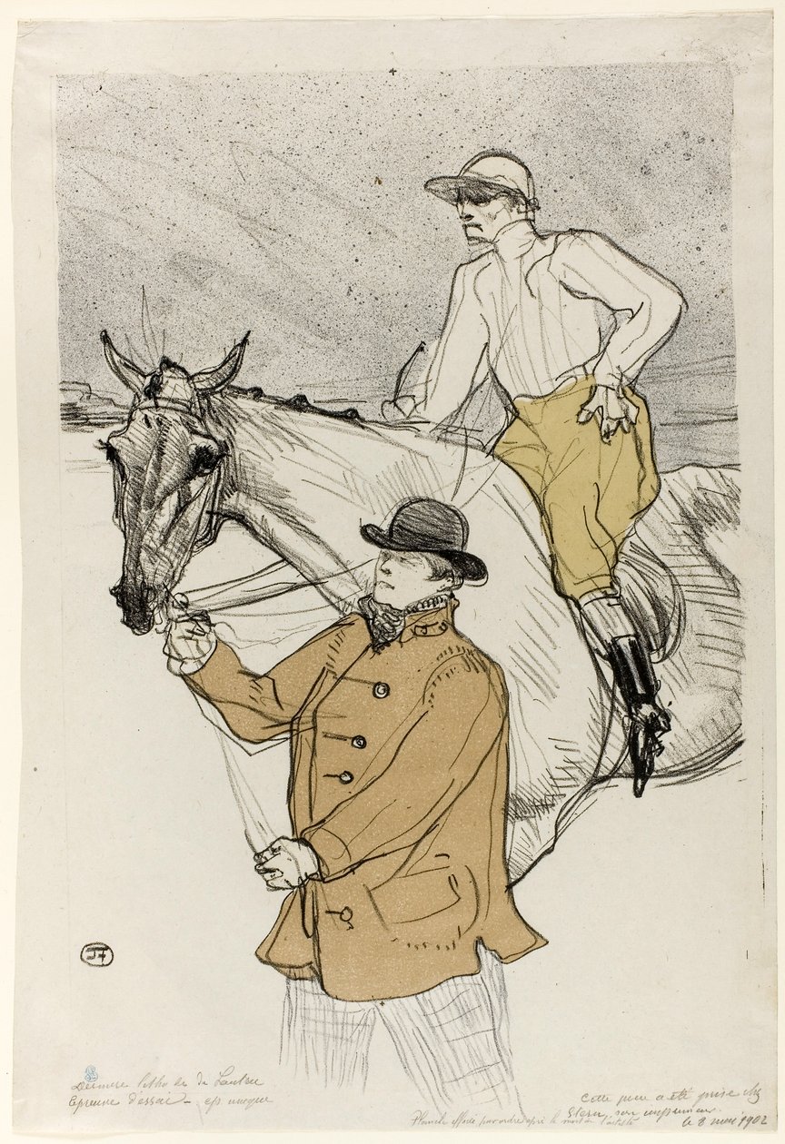 The Jockey Going to the Post by Henri de Toulouse-Lautrec