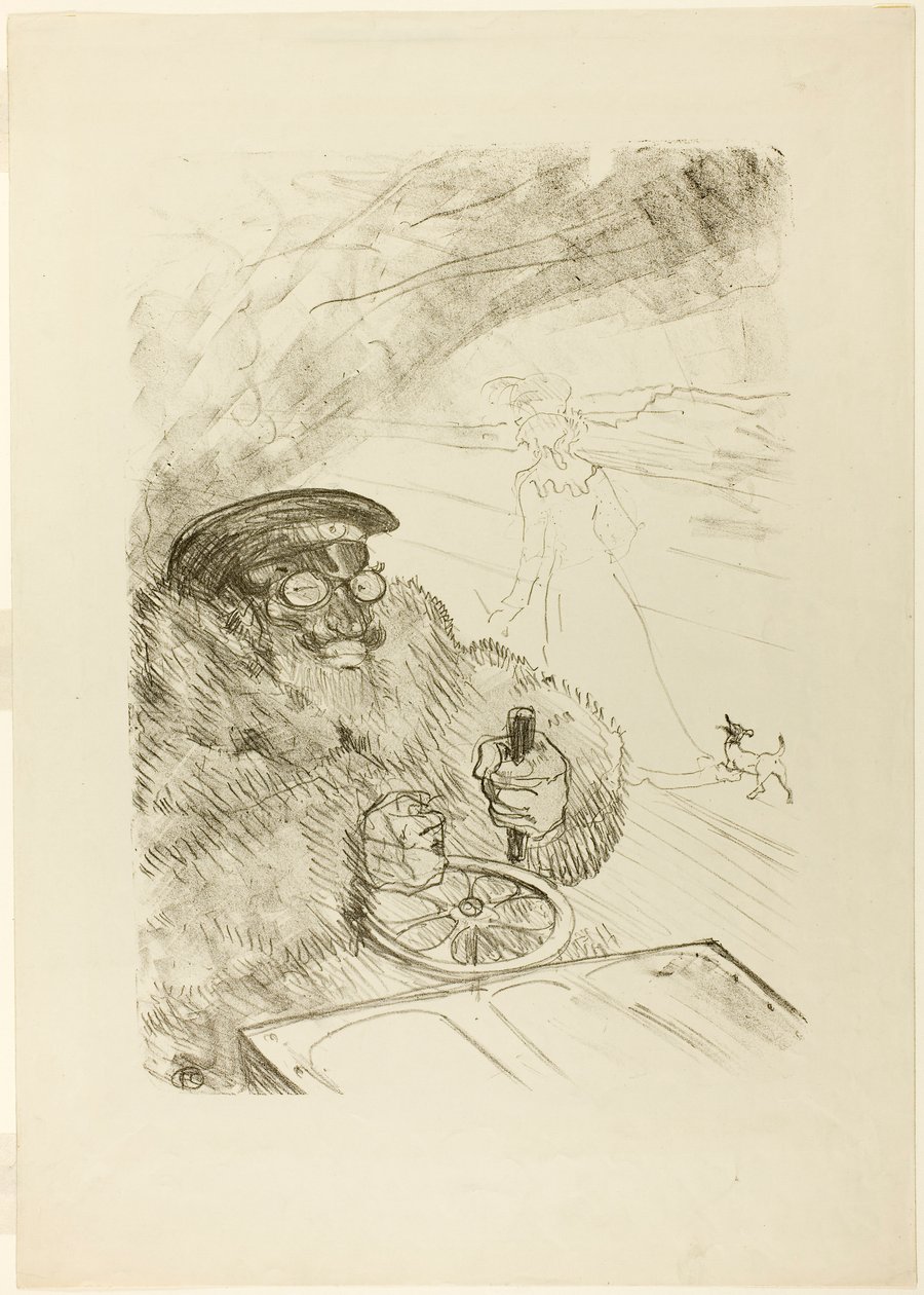 The Motorist by Henri de Toulouse-Lautrec