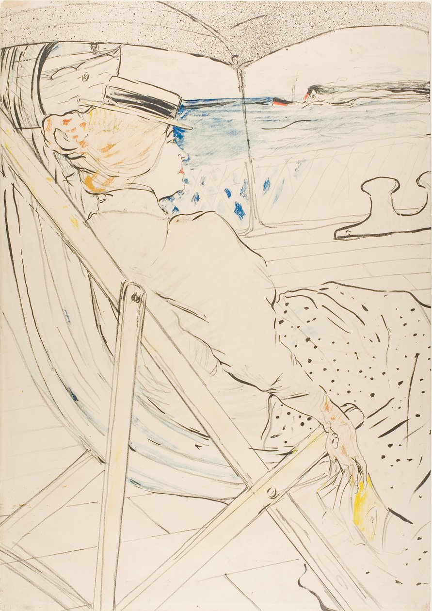 The Passenger in Cabin 54—The Cruise by Henri de Toulouse-Lautrec