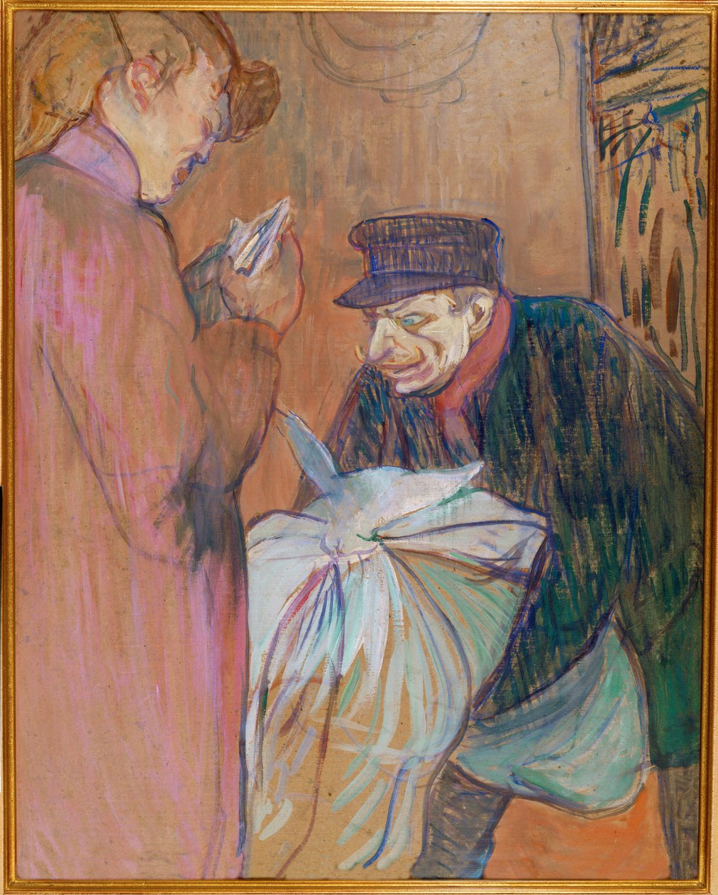 The Laundryman at the Brothel by Henri de Toulouse-Lautrec