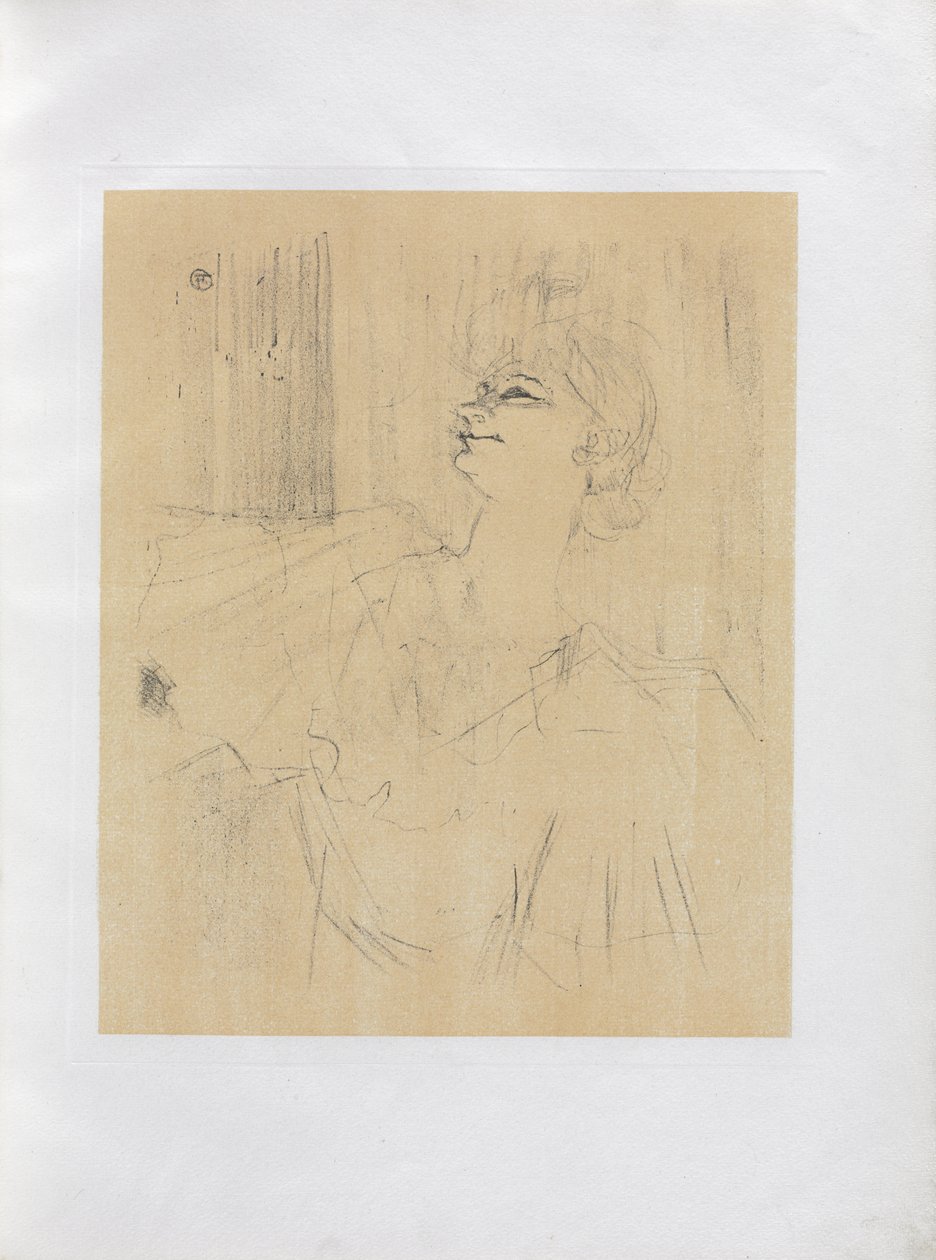 Yvette Guilbert-English Series: Menilmontant de Bruant by Henri de Toulouse-Lautrec