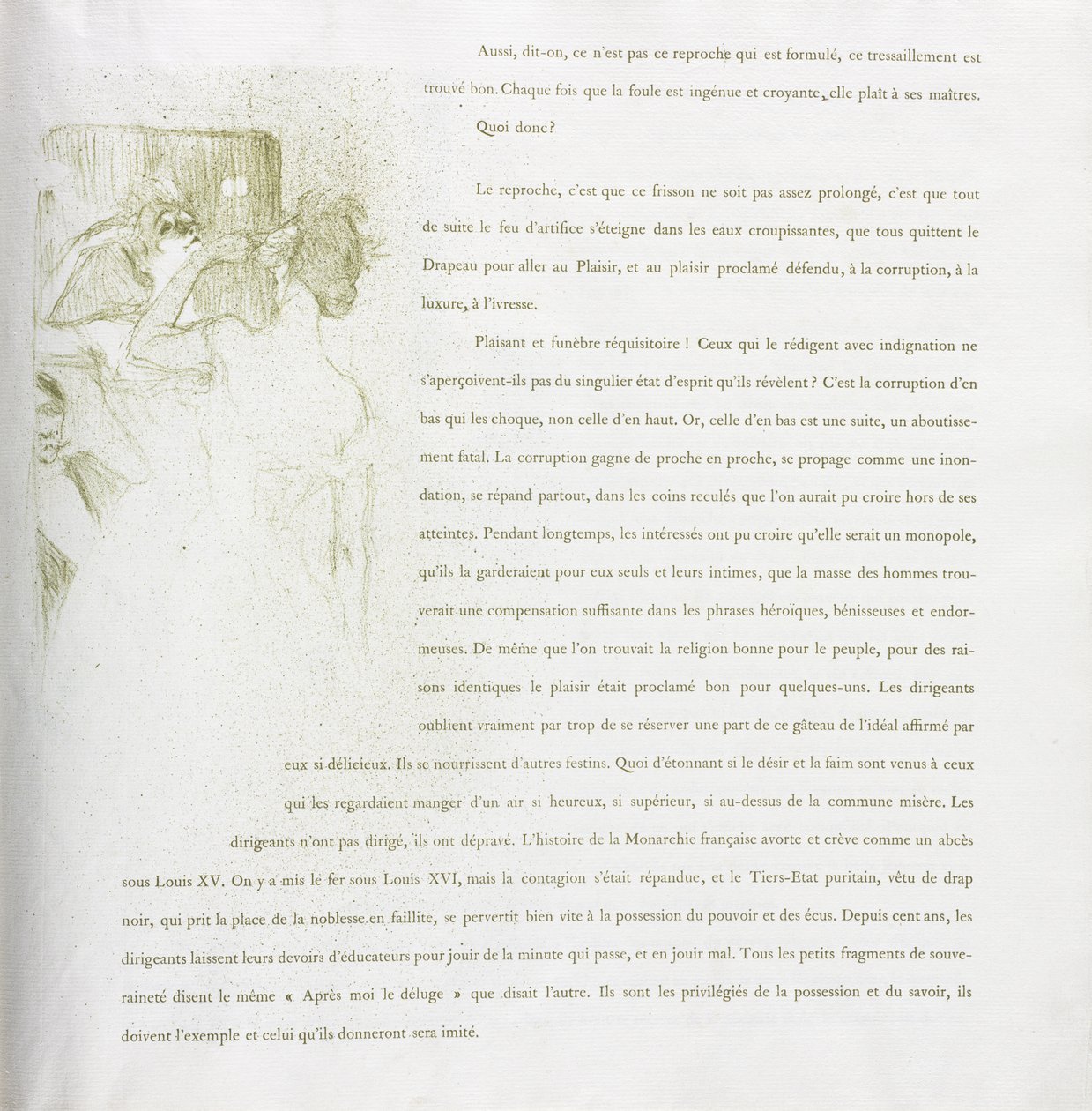 Yvette Guilbert - French Series: No. 13 by Henri de Toulouse-Lautrec