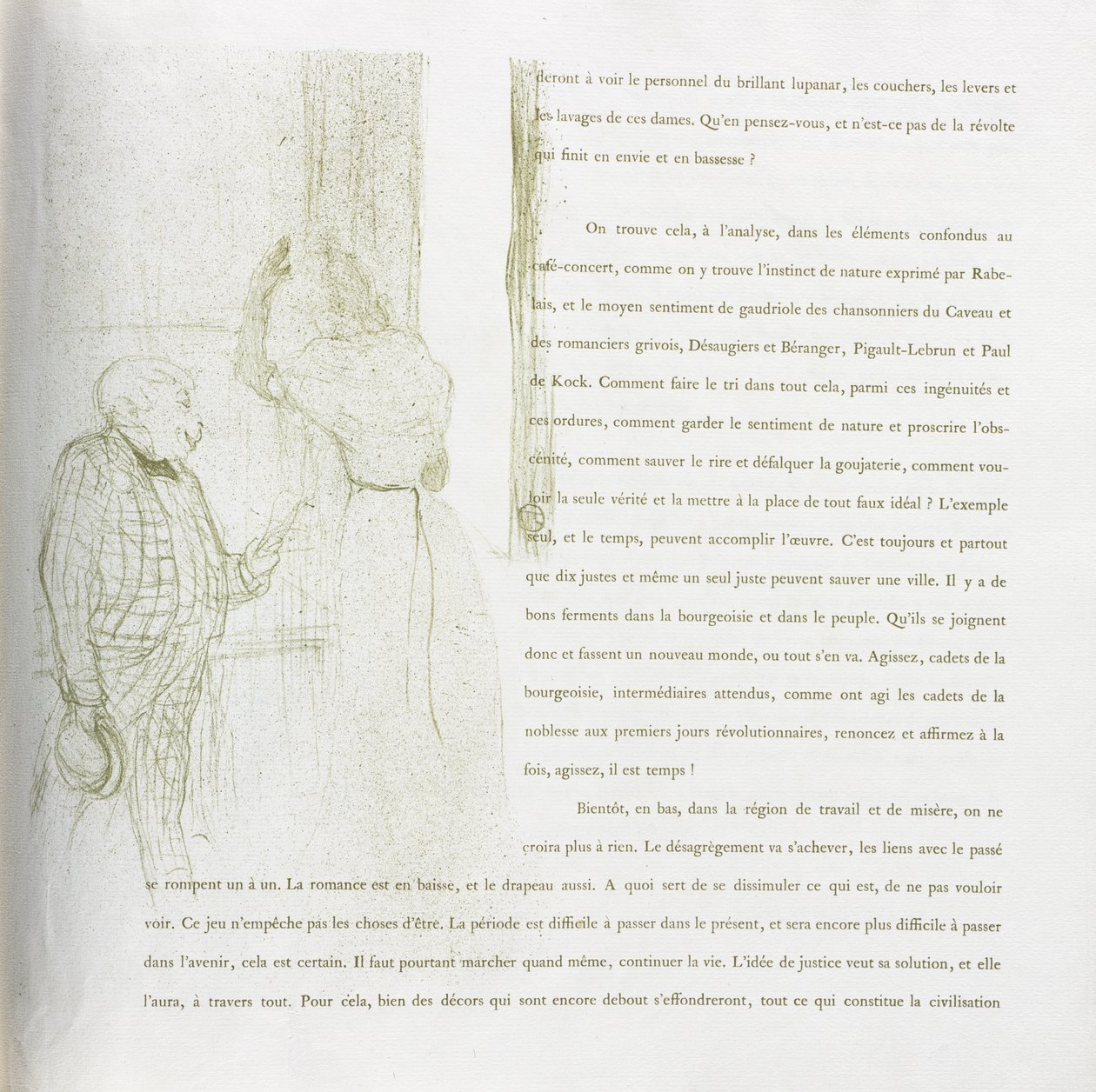Yvette Guilbert - French Series: No. 15 by Henri de Toulouse-Lautrec