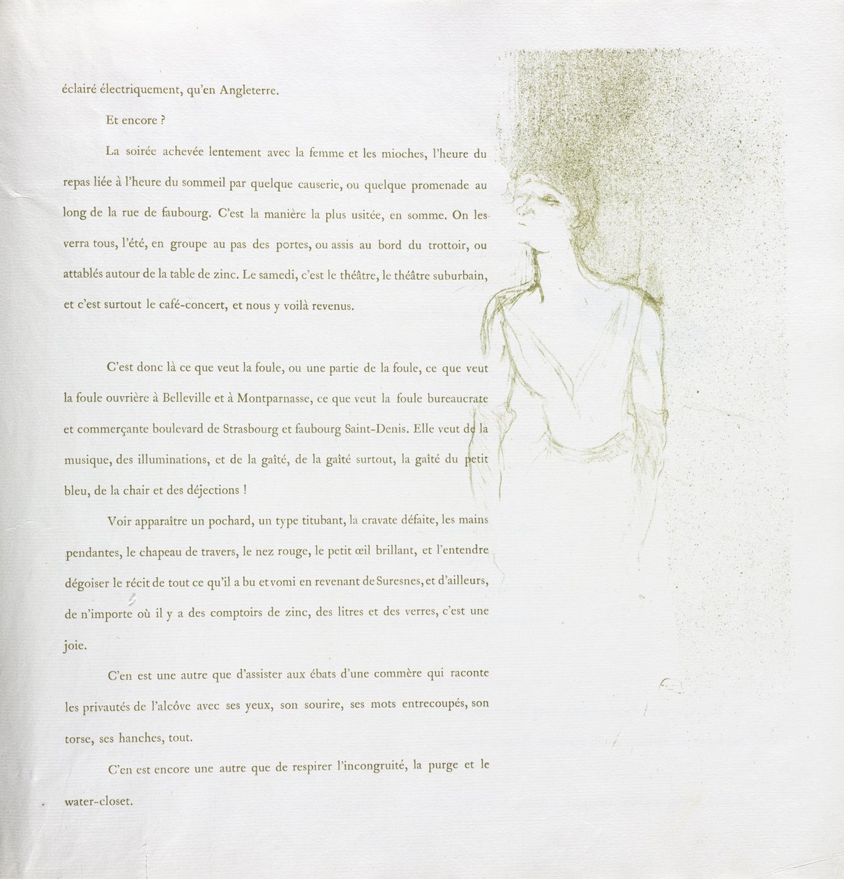 Yvette Guilbert - French Series: No. 9 by Henri de Toulouse-Lautrec