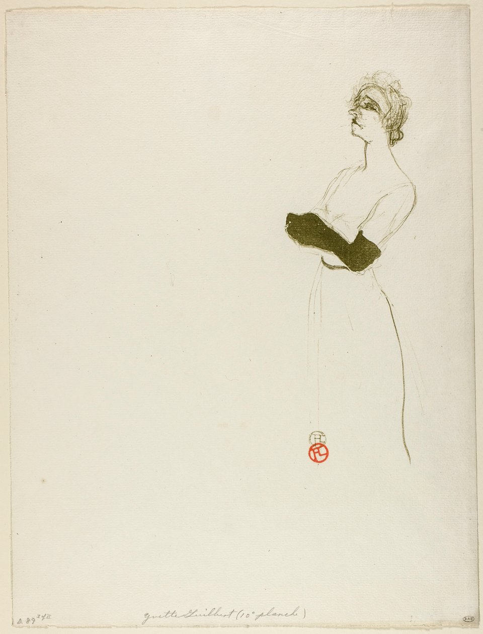 Yvette Guilbert by Henri de Toulouse-Lautrec