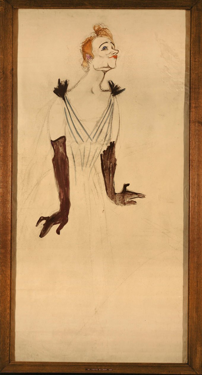 Yvette Guilbert by Henri de Toulouse-Lautrec