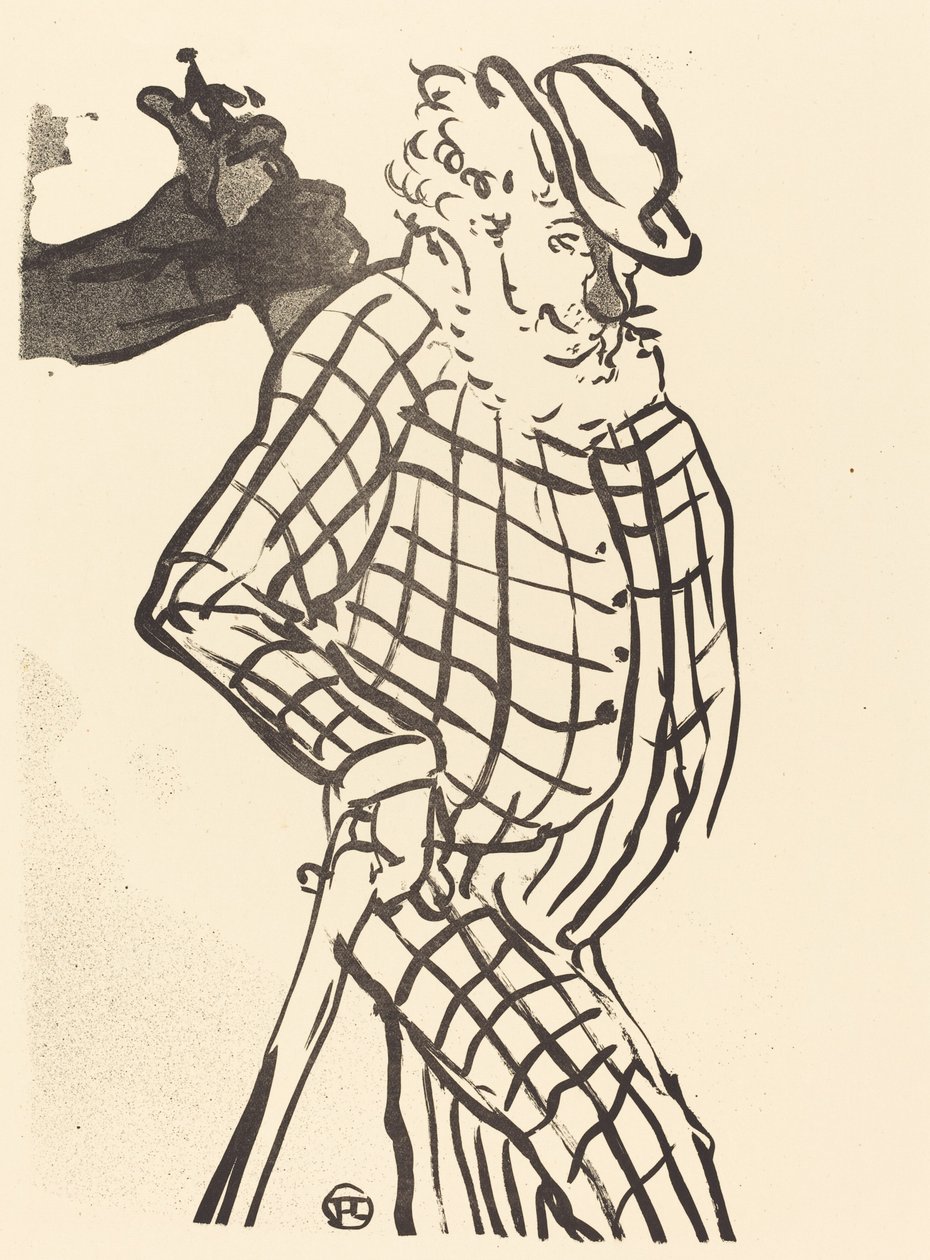 American Singer by Henri de Toulouse-Lautrec