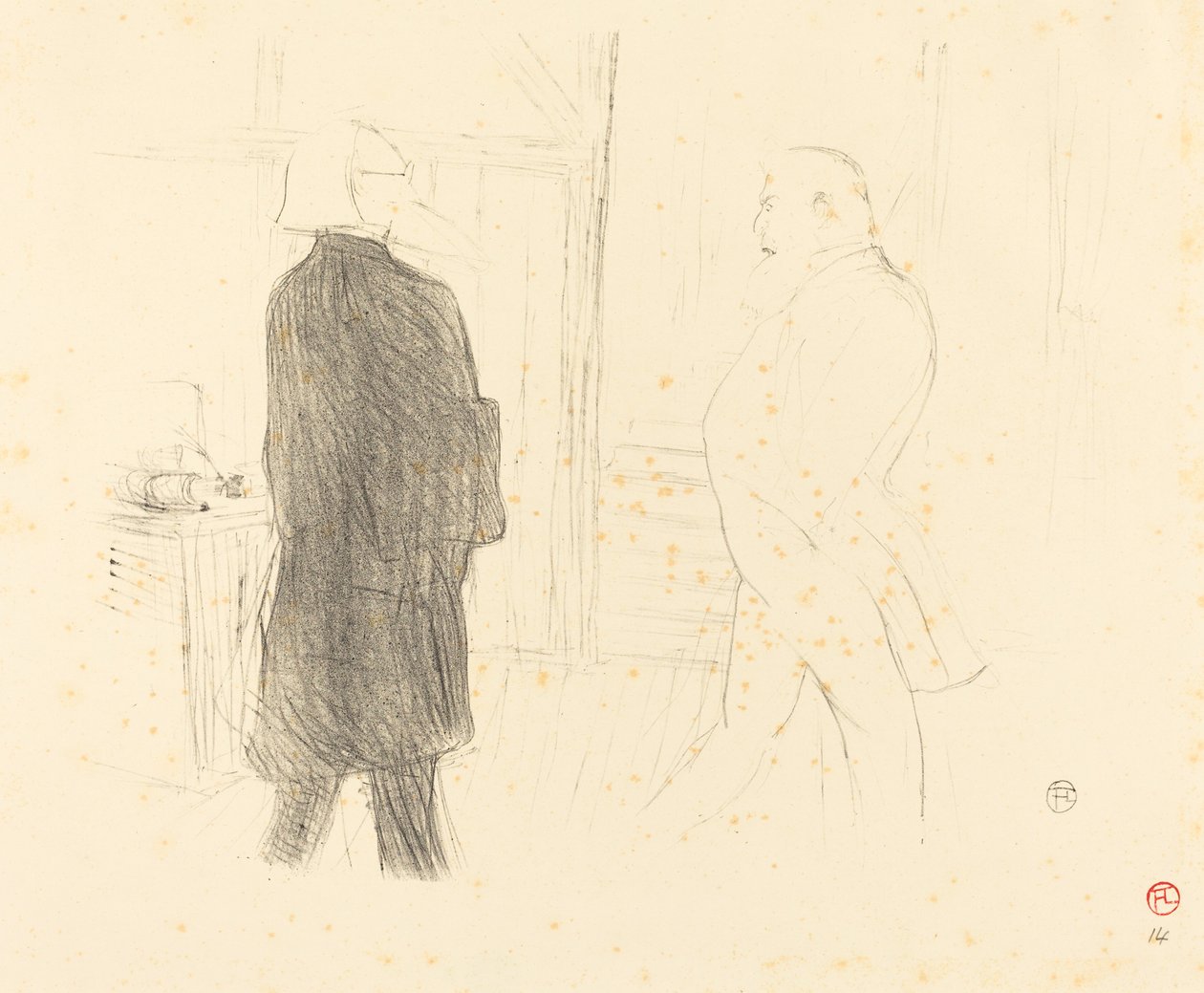 Antoine and Gémier in Une Faillite, 1894 by Henri de Toulouse Lautrec