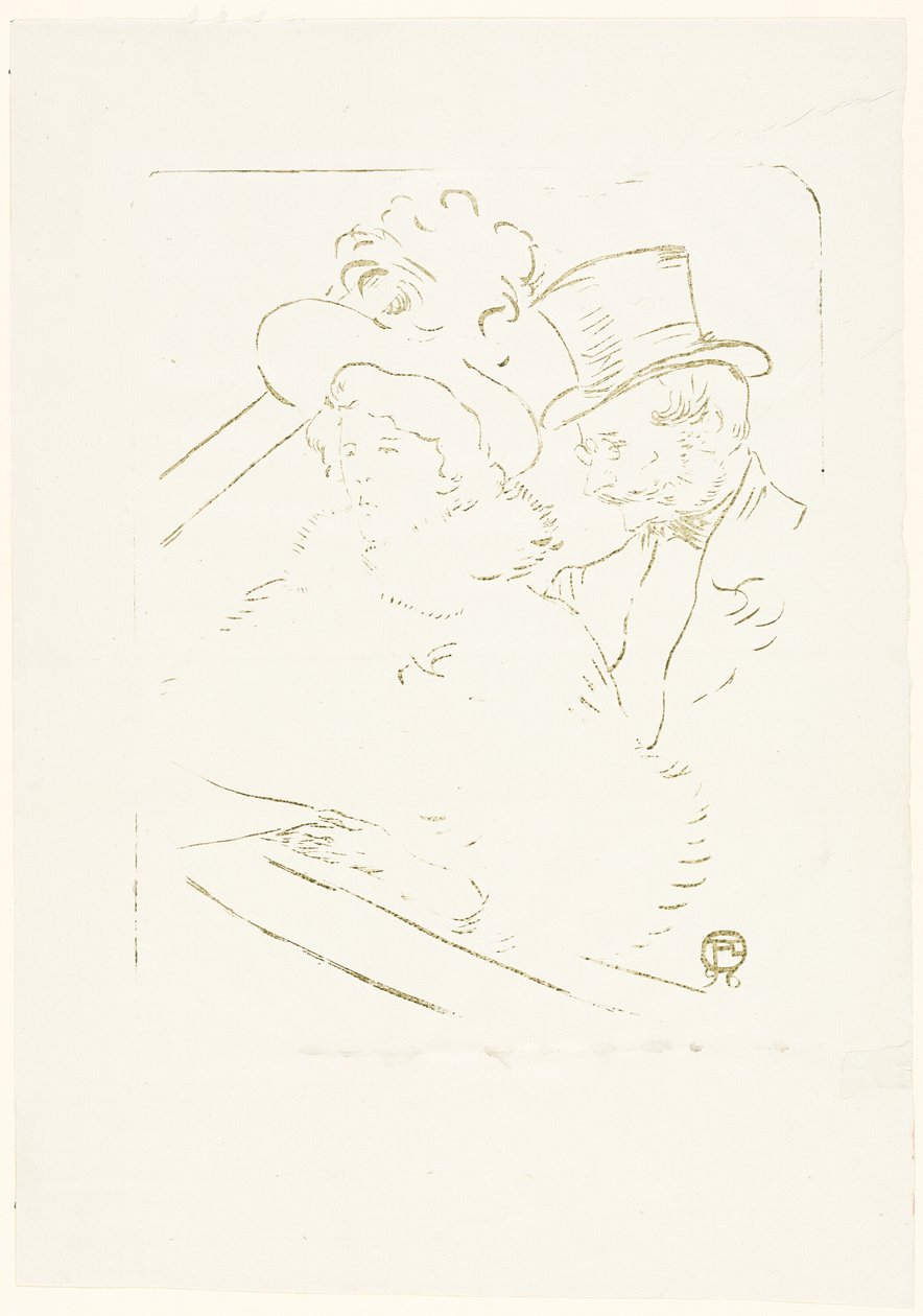 At the Concert by Henri de Toulouse Lautrec