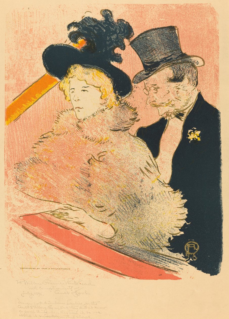 At the Concert by Henri de Toulouse Lautrec