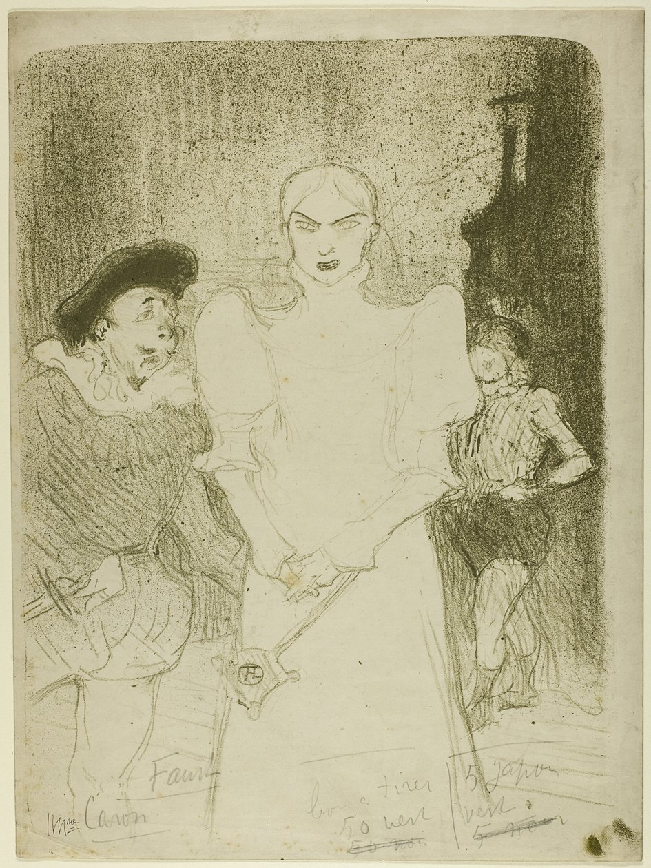 At the Opera: Madame Caron in Faust by Henri de Toulouse Lautrec
