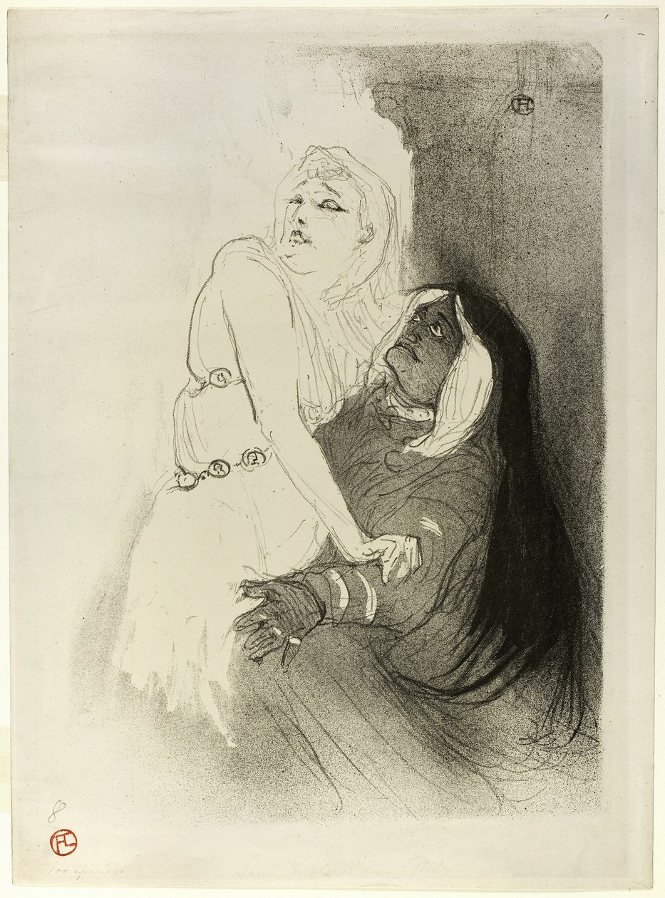 At the Renaissance: Sarah Bernhardt in Phèdre by Henri de Toulouse Lautrec