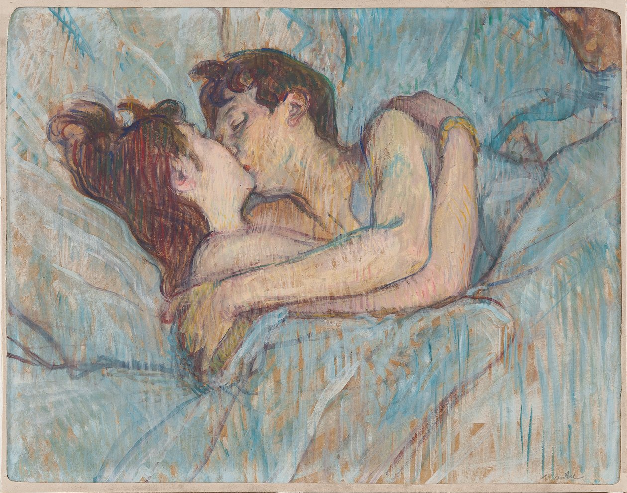 Au lit: Le baiser, 1892 by Henri de Toulouse Lautrec