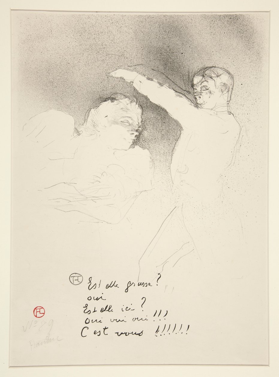 At the Varieties: Mademoiselle Lender and Brasseur by Henri de Toulouse Lautrec