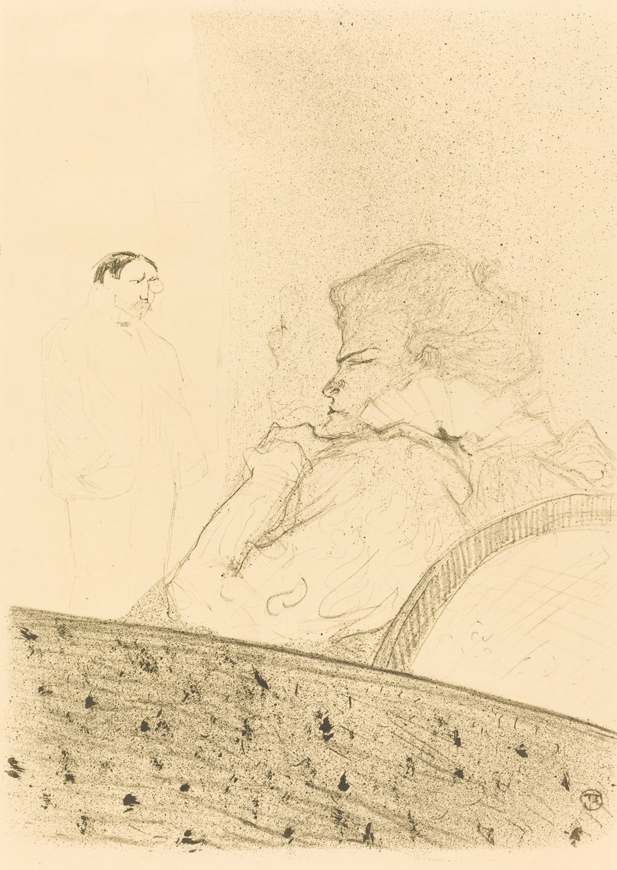 Brandes in His Box, 1894 by Henri de Toulouse Lautrec