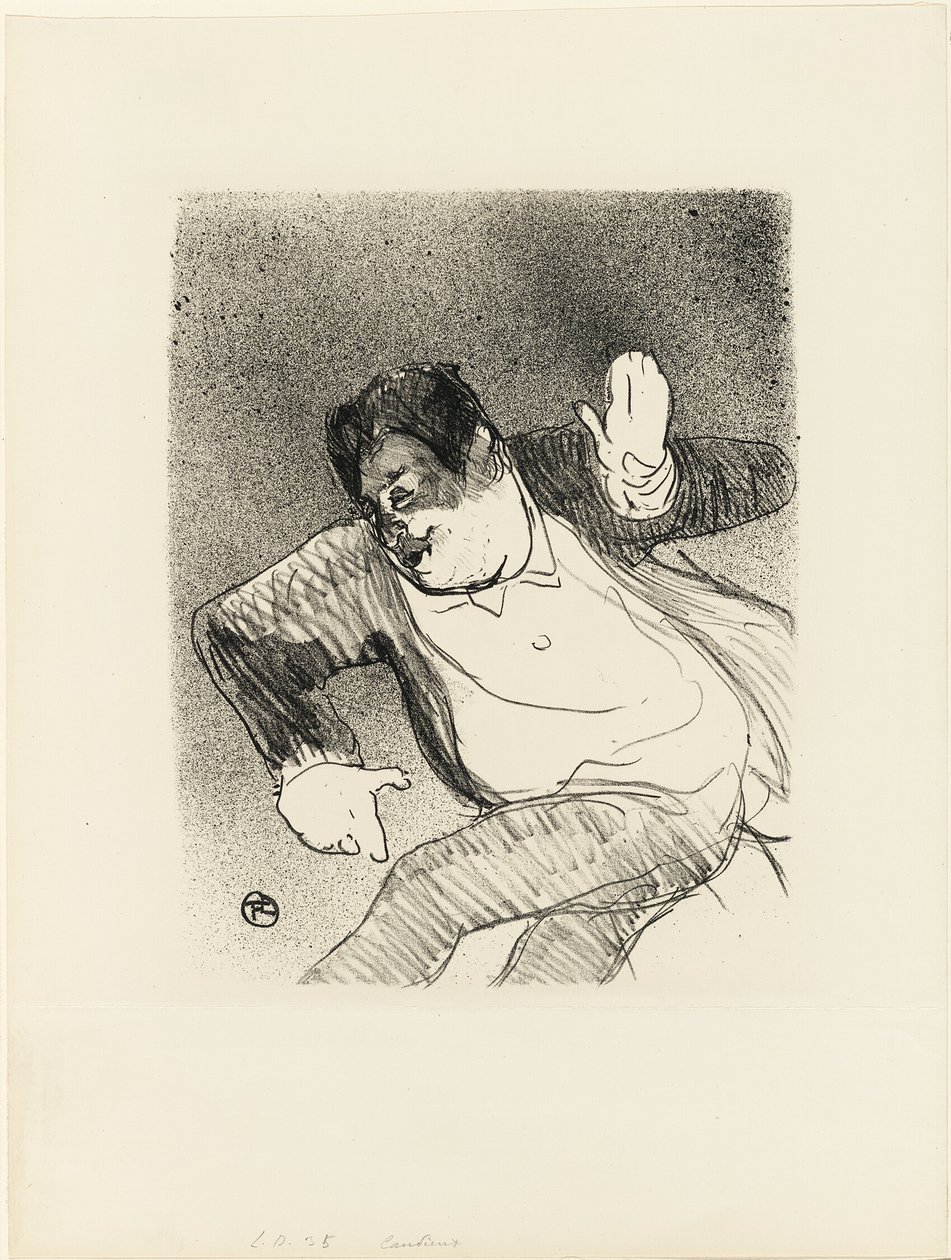 Caudieux at the Petit Casino, from Le Café-Concert by Henri de Toulouse Lautrec