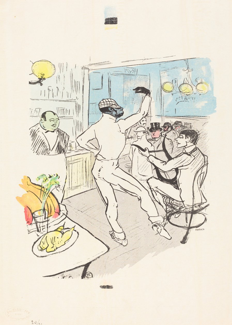 Chocolat Dancing in the Achille Bar by Henri de Toulouse Lautrec