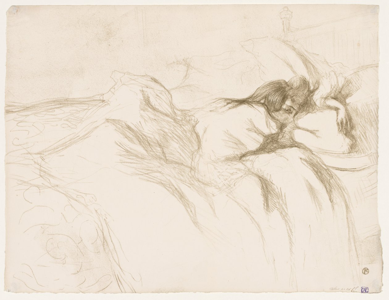 Elles: Woman Sleeping by Henri de Toulouse Lautrec
