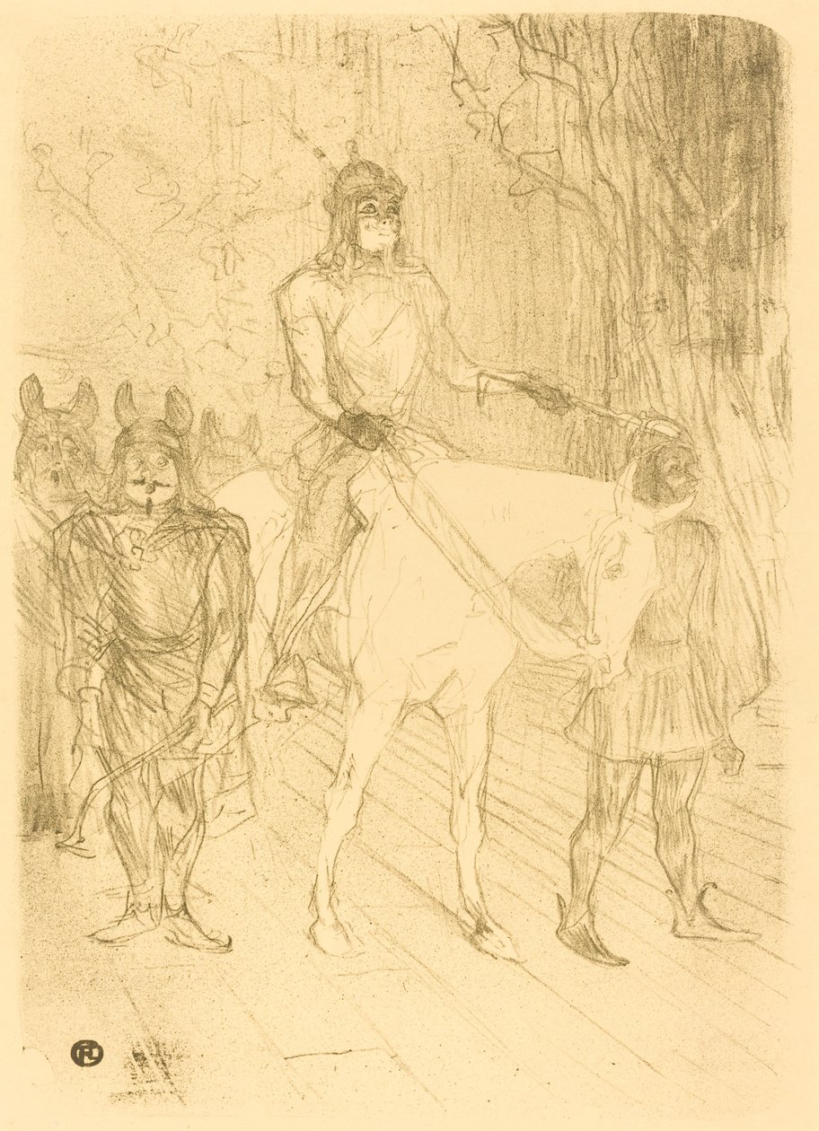 Entrance of Brasseur in Chilperic, 1895 by Henri de Toulouse Lautrec