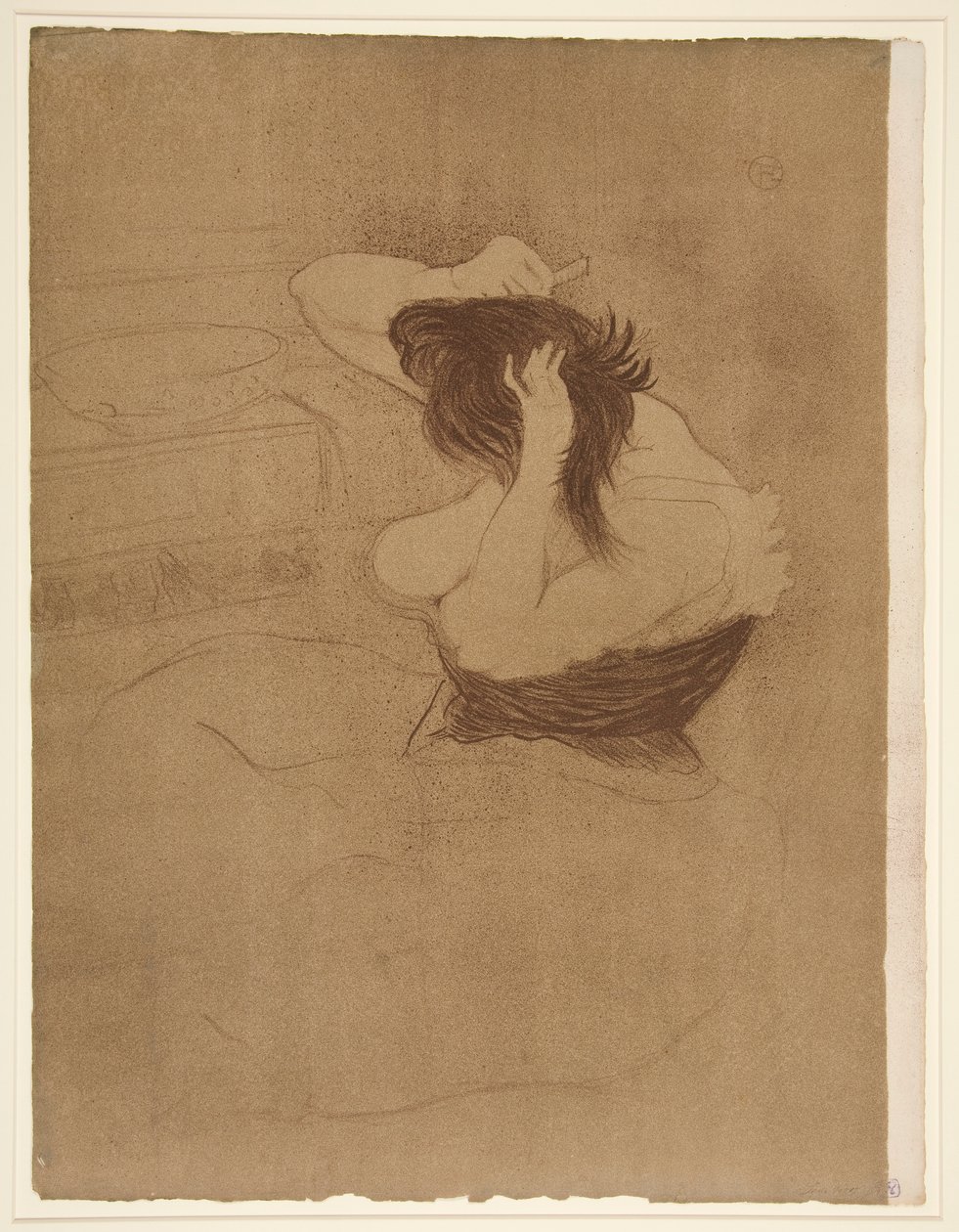 Woman Combing Her Hair, from the series Elles by Henri de Toulouse Lautrec
