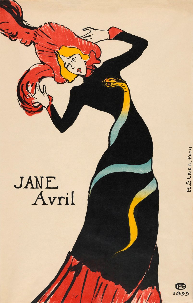 Jane Avril by Henri de Toulouse Lautrec