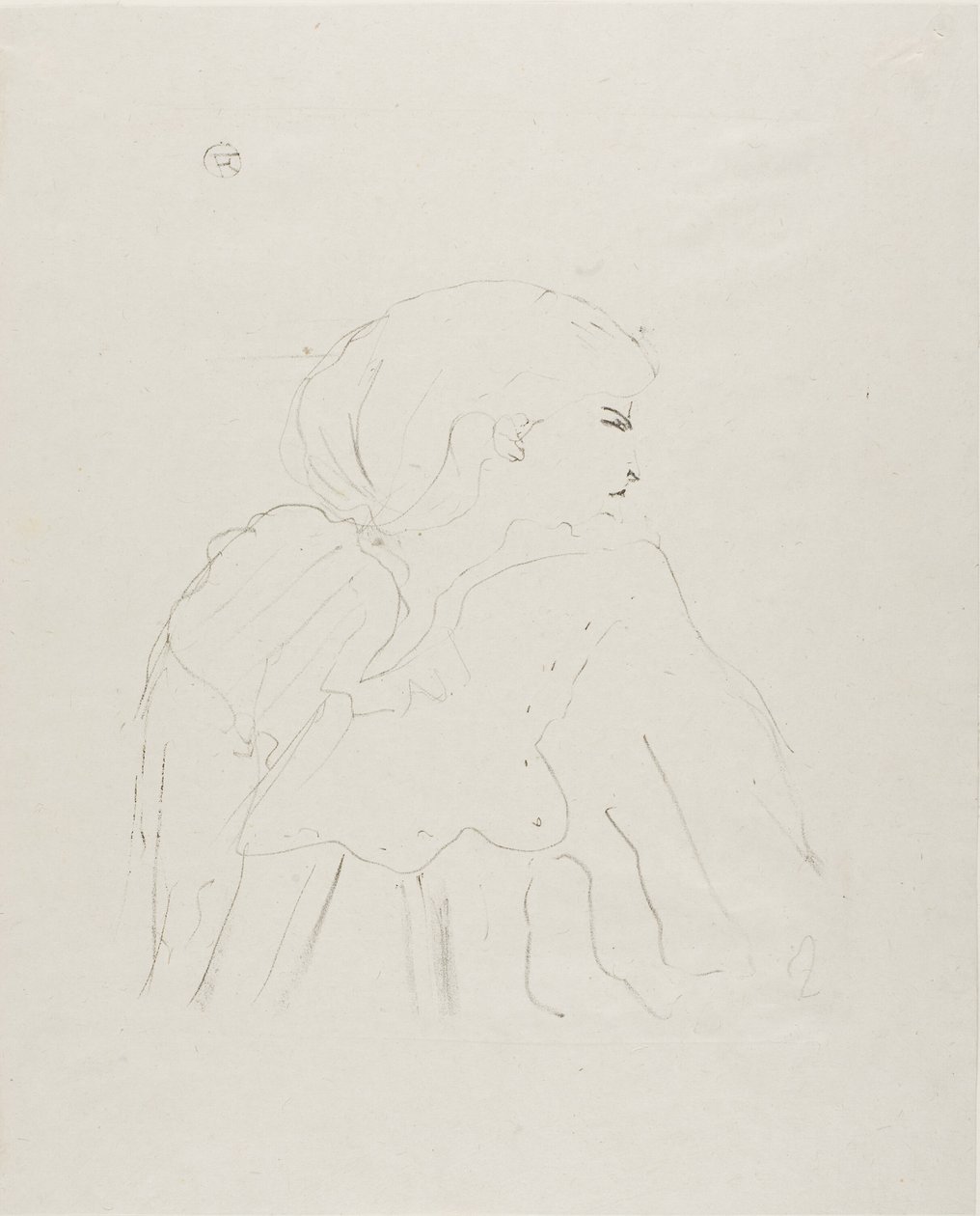 Jane Hading, from Thirteen Lithographies by Henri de Toulouse Lautrec