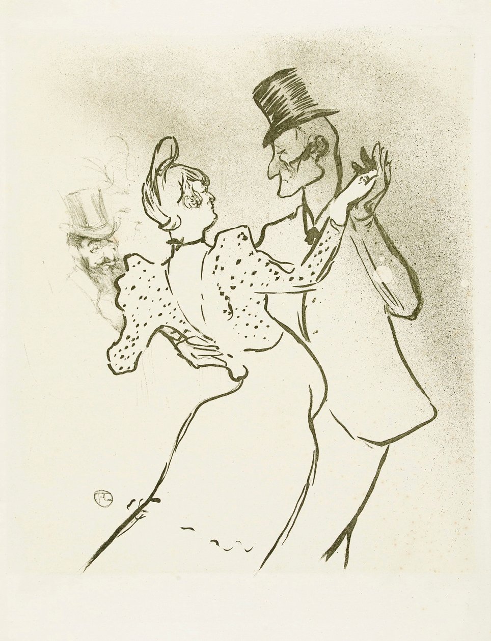 La Goulue and Valentin la Desossee by Henri de Toulouse Lautrec