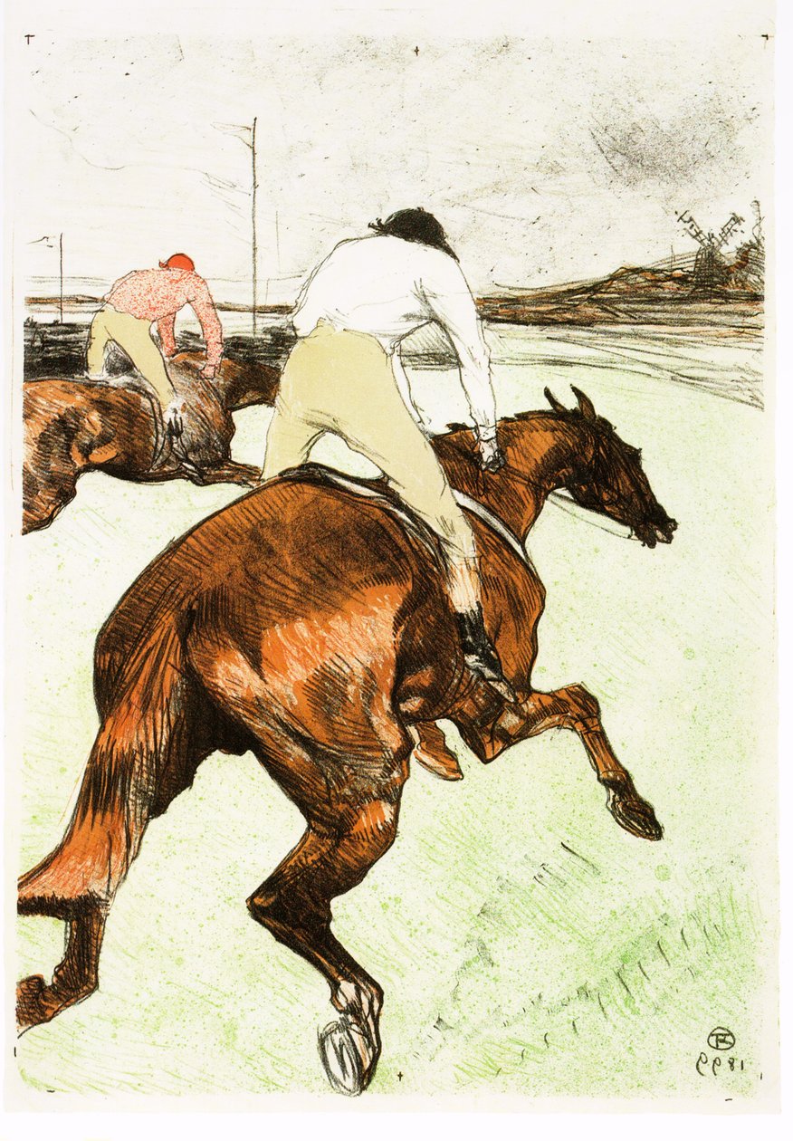 The Jockey by Henri de Toulouse Lautrec