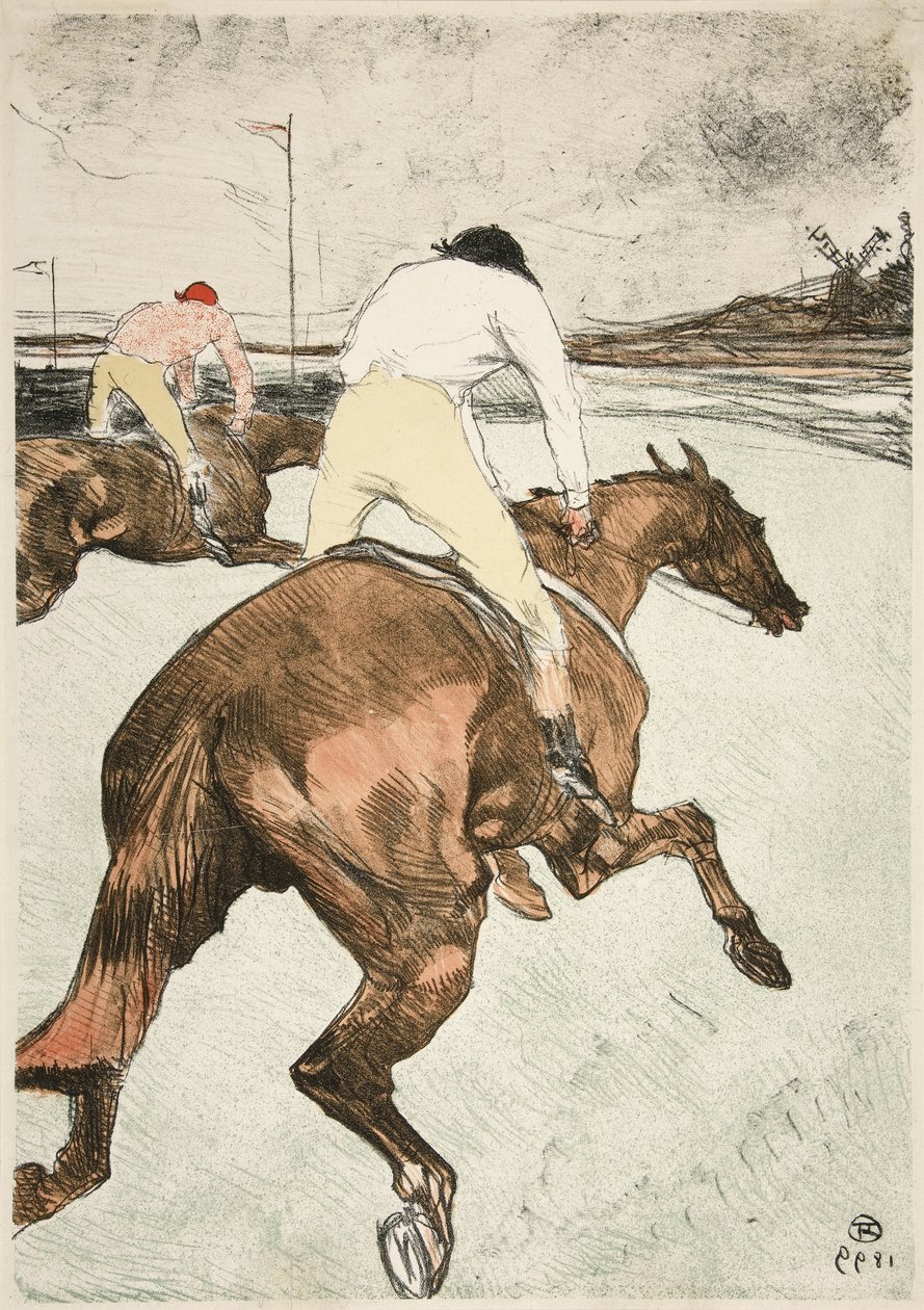 Le Jockey – Chevaux de Courses, pub. 1899 by Henri de Toulouse Lautrec