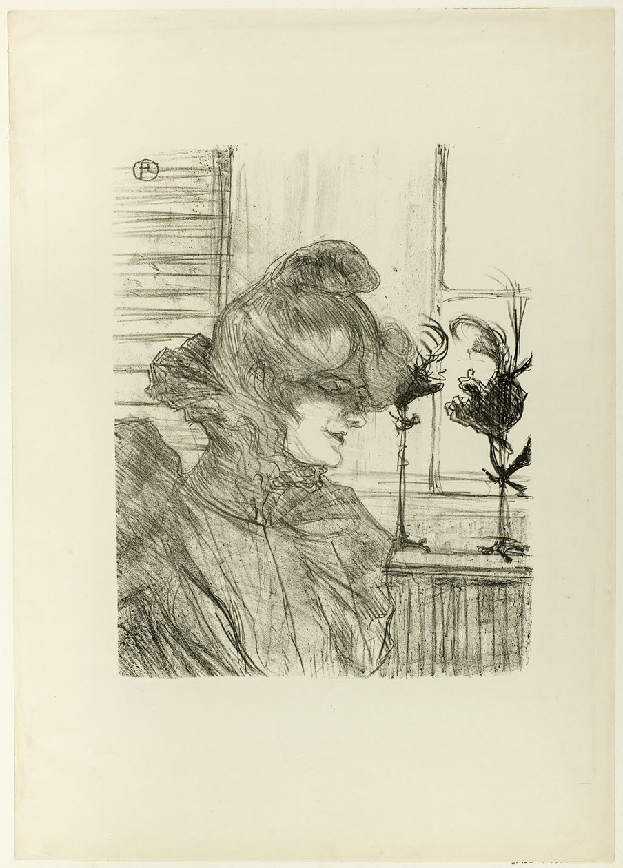 Le Margoin (Mademoiselle Louise Blouet) by Henri de Toulouse Lautrec