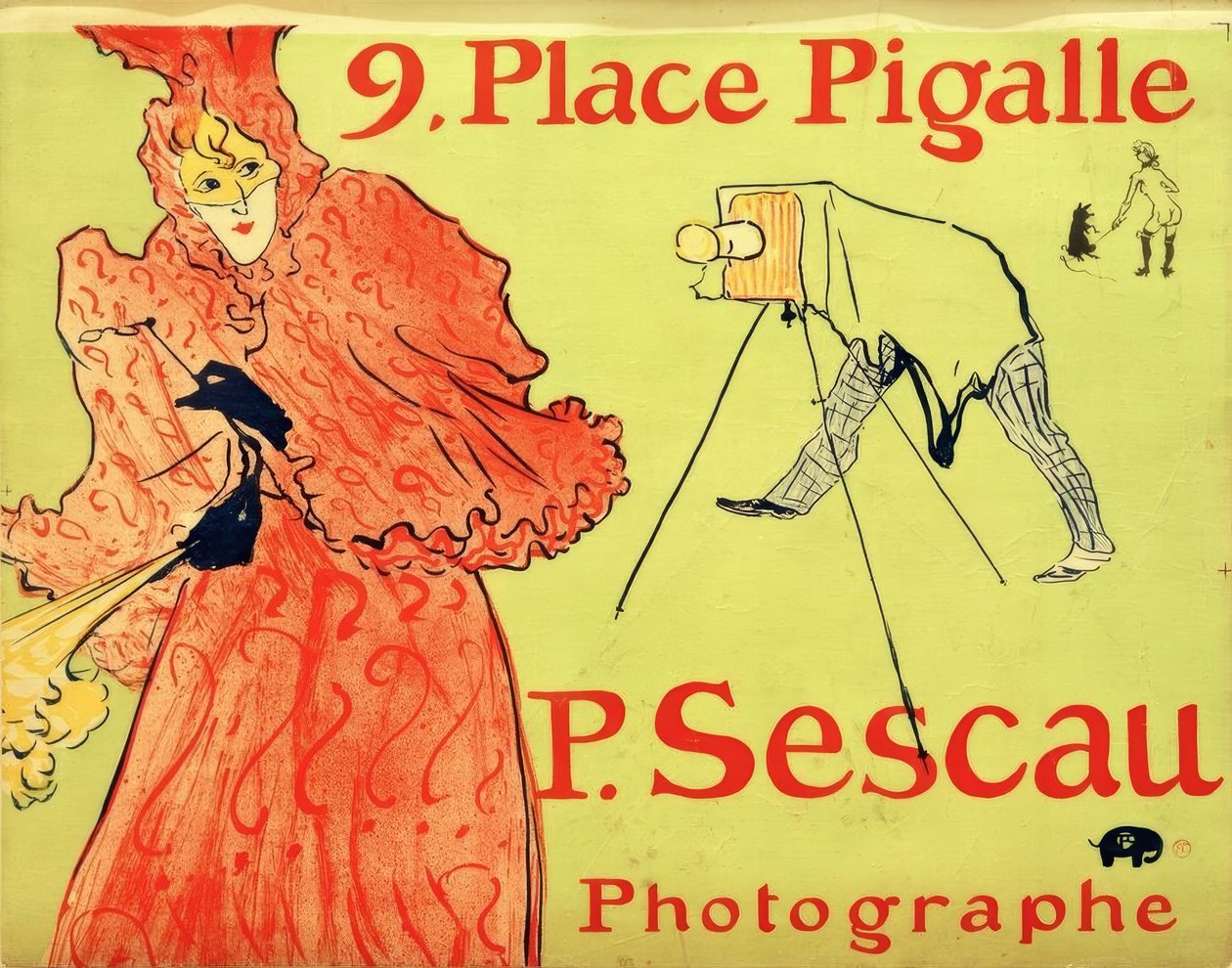 The Photographer Sescau by Henri de Toulouse Lautrec