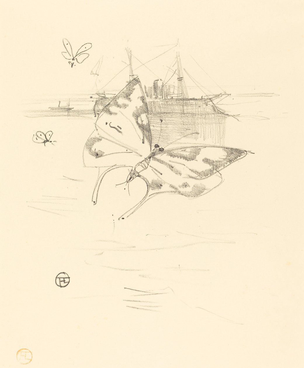 Les papillons by Henri de Toulouse Lautrec