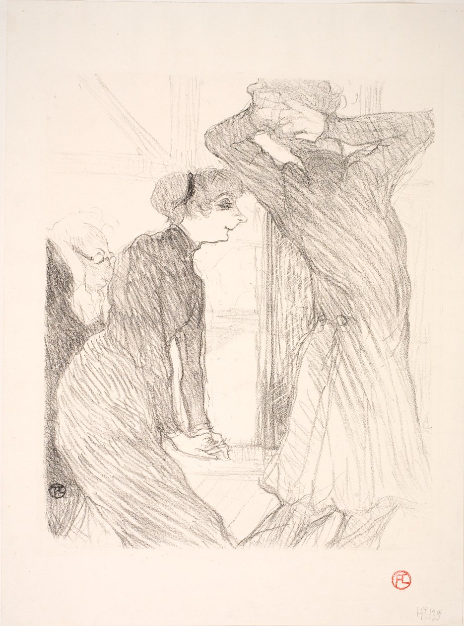 Lugné Poë and Berthe Bady in Above Human Forces by Henri de Toulouse Lautrec