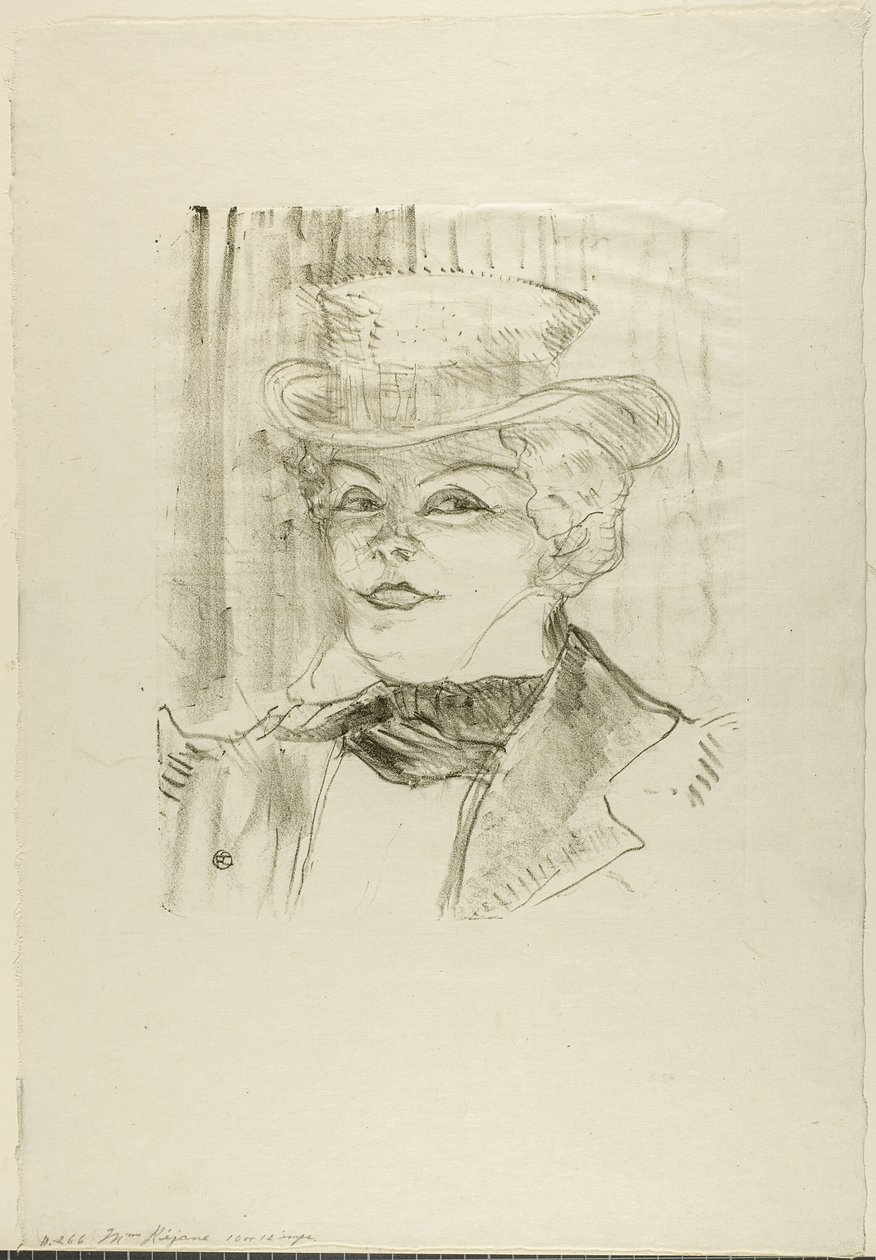 Madame Réjane by Henri de Toulouse Lautrec