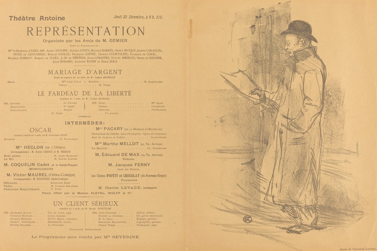 Silver Marriage; The Burden of Freedom; A Serious Client by Henri de Toulouse-Lautrec