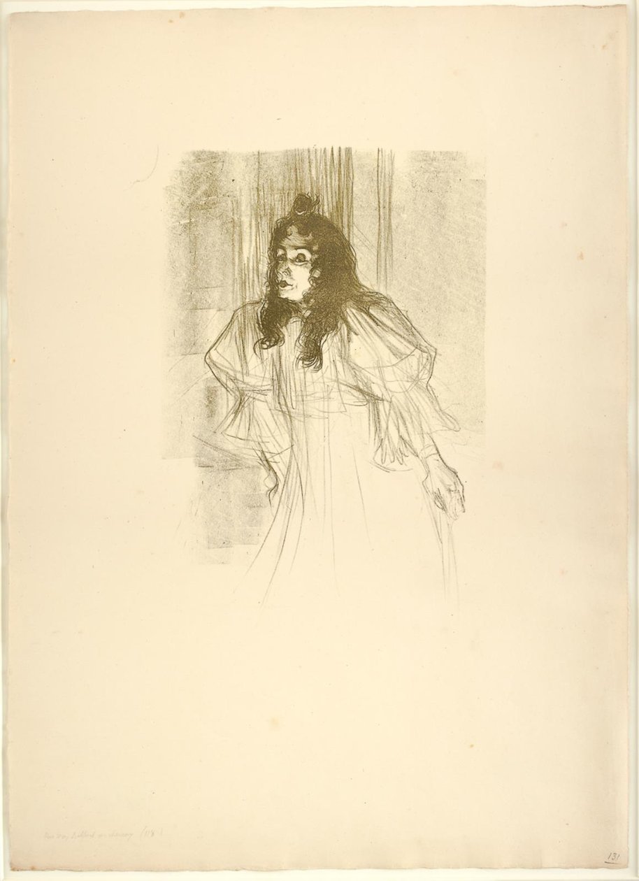 Miss May Belfort en Cheveux by Henri de Toulouse Lautrec