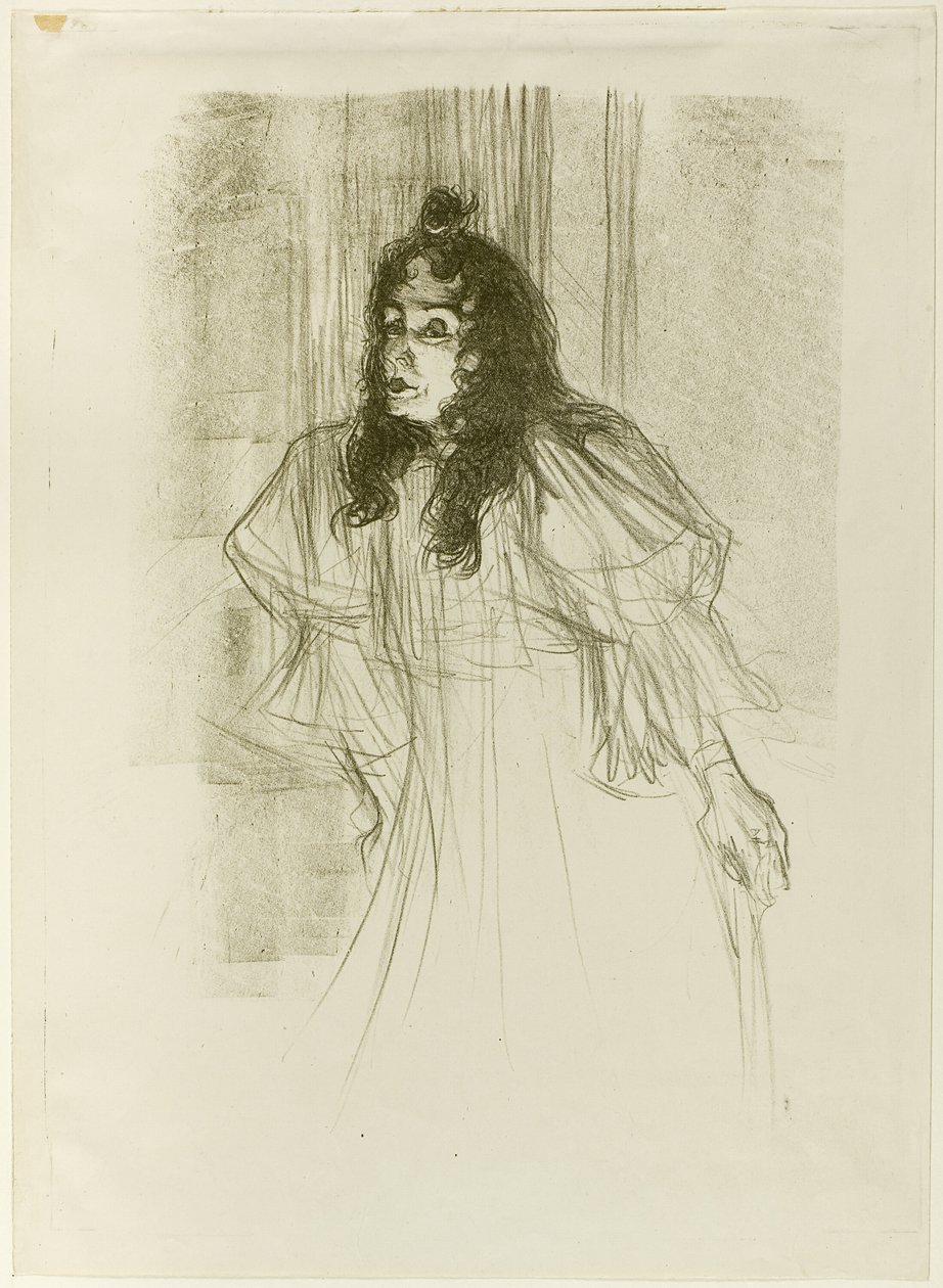 Miss May Belfort with Long Hair by Henri de Toulouse Lautrec