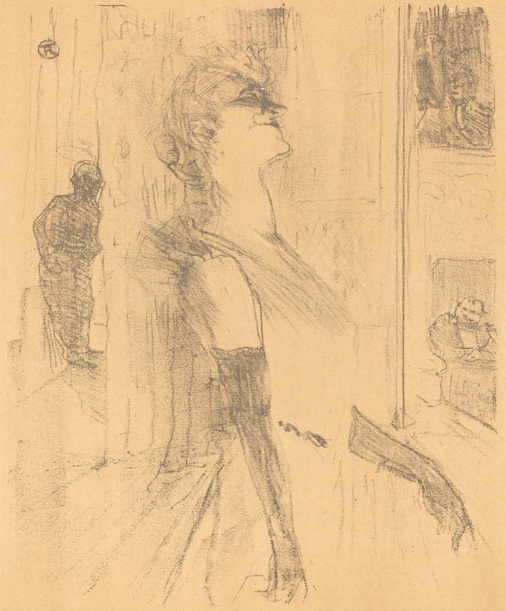 On the Stage, 1898 by Henri de Toulouse Lautrec