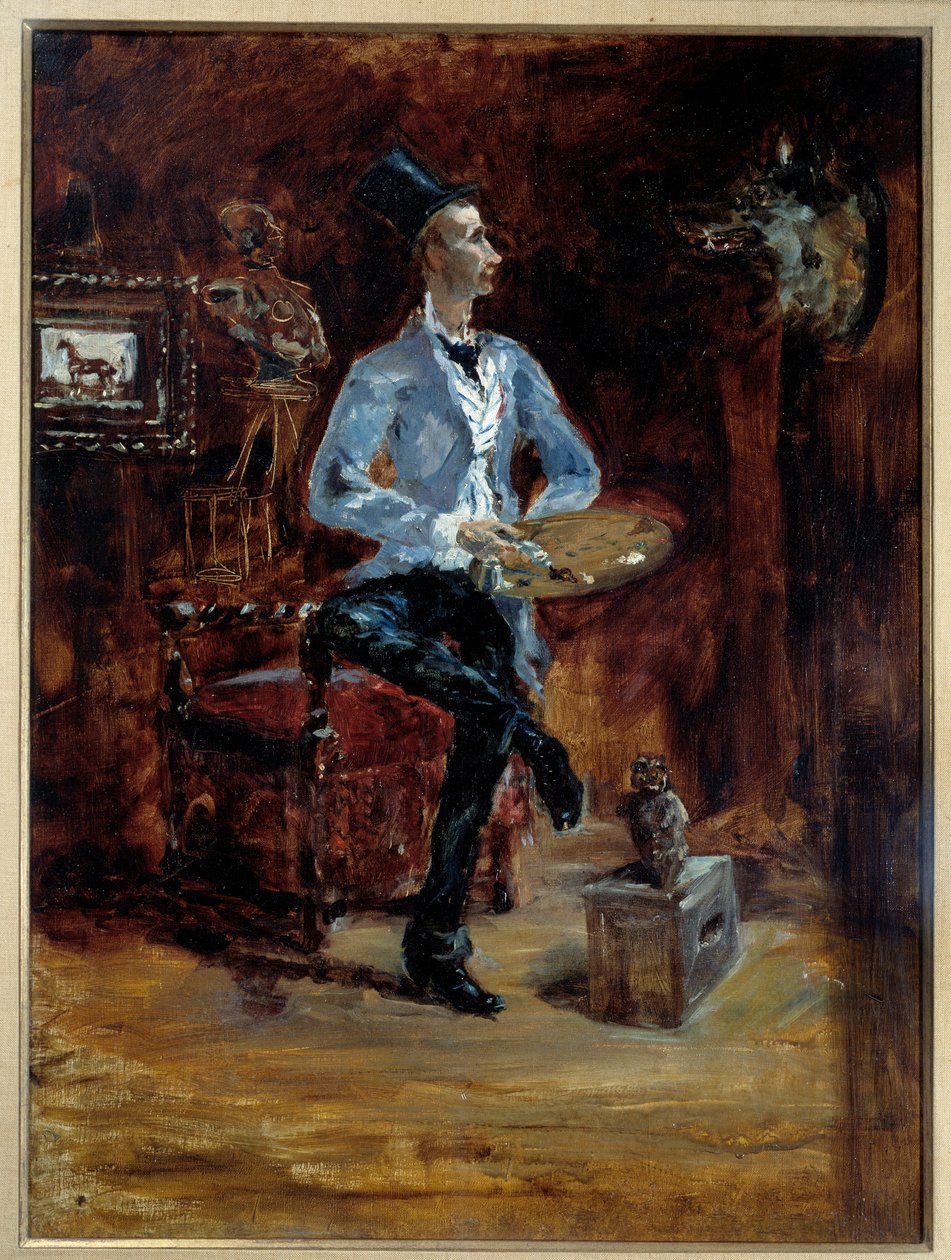 ロートレック、「Princeteau dans son Atelier」 ロートレック、「Princeteau dans son Atelier」