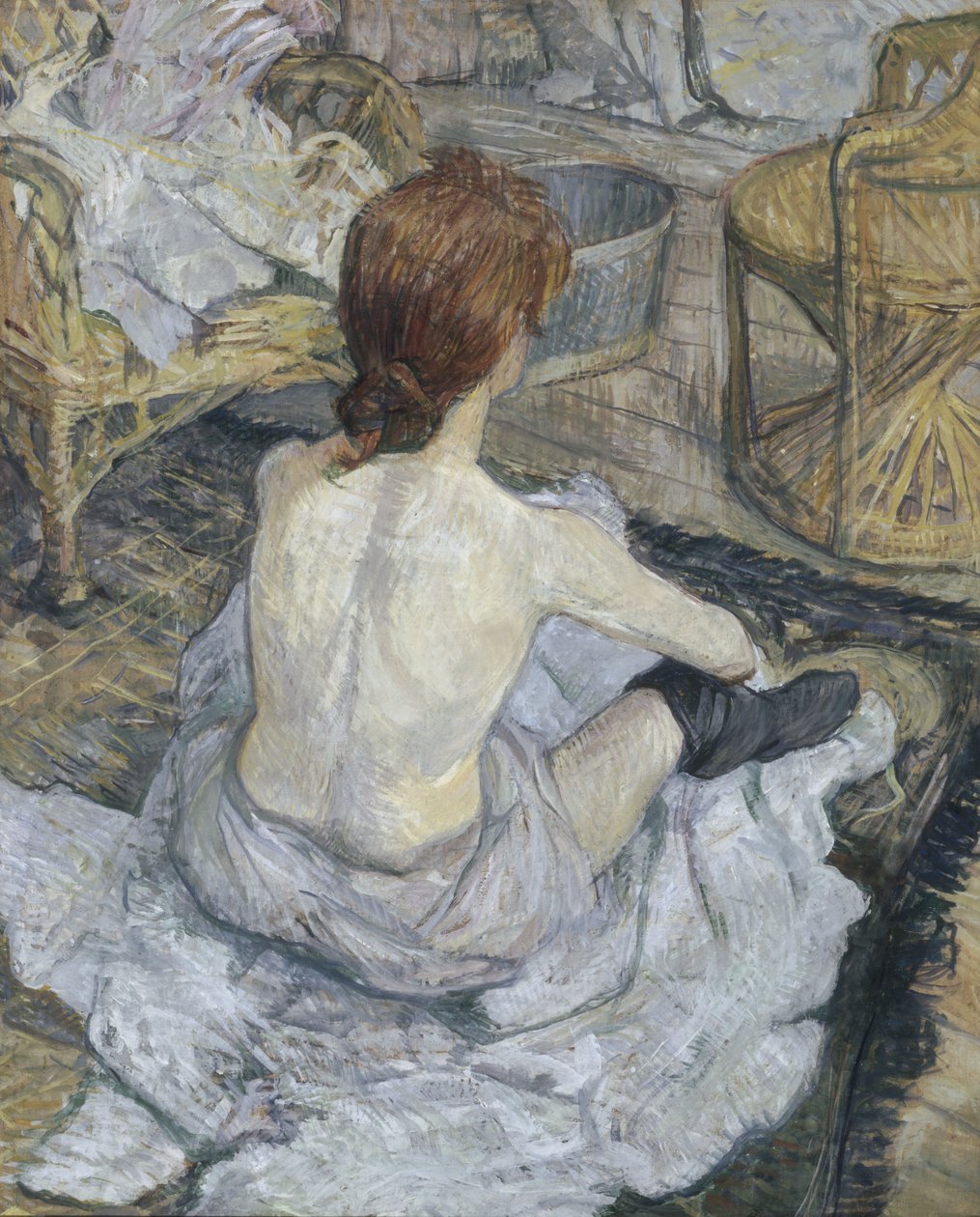 The Redhead, also called The Toilet by Henri de Toulouse Lautrec