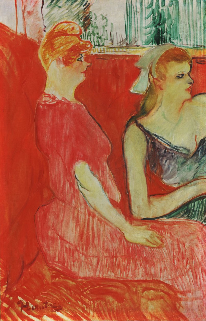 Study for In the Salon on the Rue des Moulins by Henri de Toulouse Lautrec