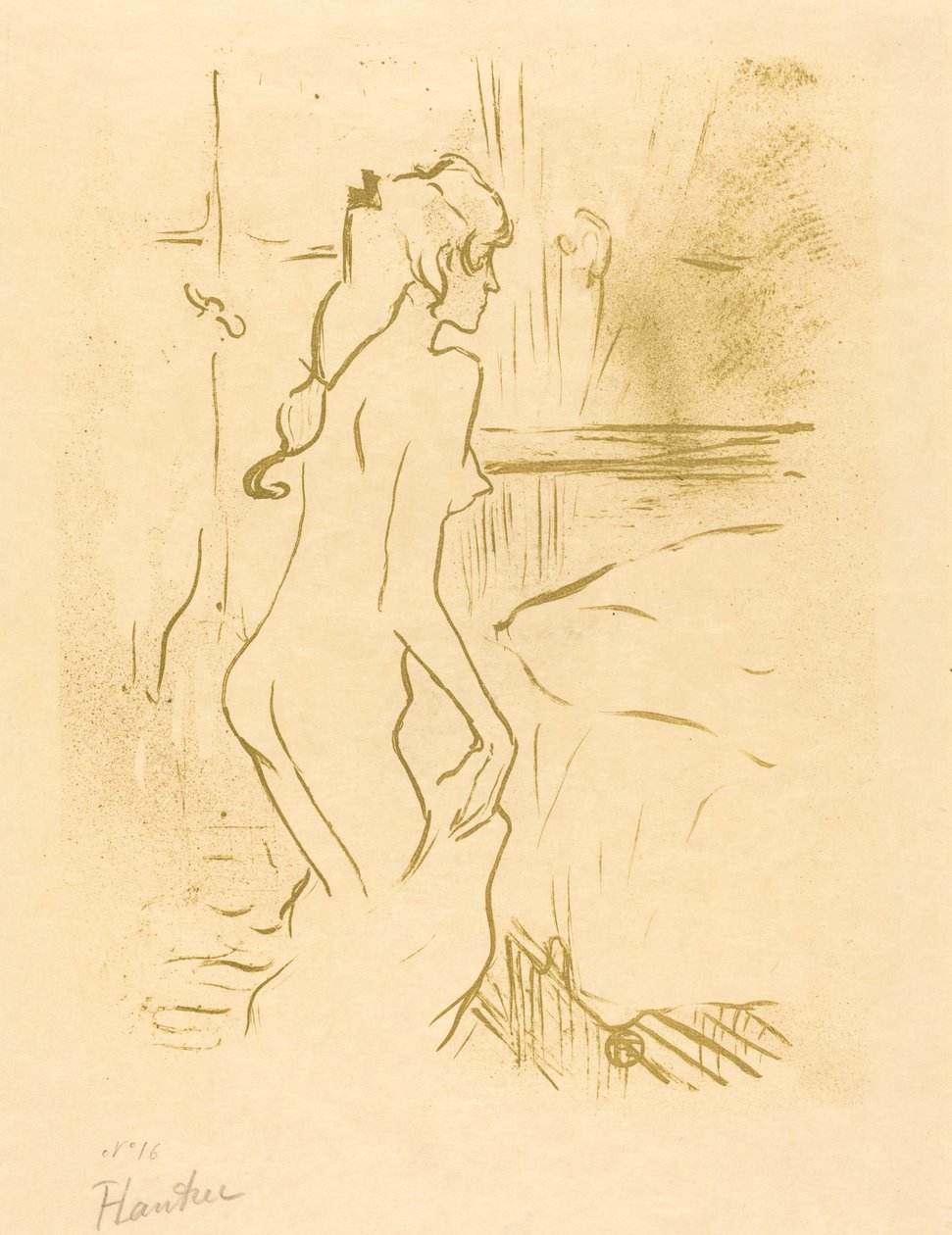 Study of a Woman by Henri de Toulouse Lautrec