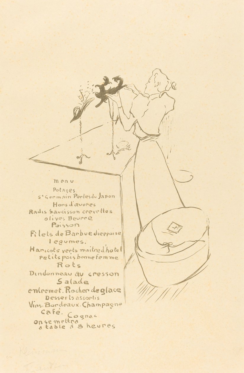 The Milliner Renée Vert by Henri de Toulouse Lautrec